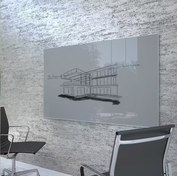 تصویر تخته وایت برد شیشه ای پرتابل سایز 150×90 