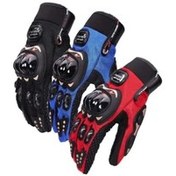 تصویر دستکش موتورسیکلت مردانه و زنانه PRO BIKER MOTOR دوچرخه سواری 3 رنگ پارچه الاستیک استاندارد ŞERBETÇİMOTORS 