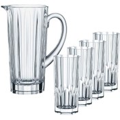 تصویر پارچ و لیوان 5 پارچه ناخمن مدل Nachtmann Aspen Long Drinks Glass 