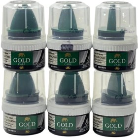 تصویر واکس مناسب کفش چرم برند گلد کر Gold Care ساخت ترکيه رنگ مشکی 50 ميل wax shoes gold care Standard Shoe Polish Cream Black 50ml