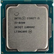 تصویر سی پی یو بدون باکس اینتل مدل Core i5-8400 ا Intel Core i5-8400 Tray Coffee Lake LGA 1151 CPU Intel Core i5-8400 Tray Coffee Lake LGA 1151 CPU