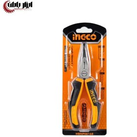 تصویر انبر دم باریک دم کج اینکو "Ingco HBNP08168 6 Ingco HBNP08168 Mini Bent Nose Pliers