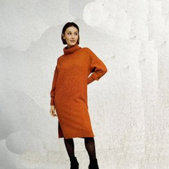 تصویر تونیک بافت زنانه یقه اسکی برند اسمارا کد b3337 