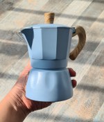 تصویر موکاپات 3 کاپ دسته چوبی ، قهوه ساز ، قهوه جوش ، کافی میکر Coffee maker