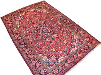 تصویر قالیچه دستباف ۱۵۰×۲۱۵ همدان کد KS04131 