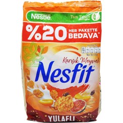 تصویر غلات صبحانه رژیمی نسفیت نستله انجیر و زردآلو 400 گرم Nesfit breakfast cereal, Nestlé, figs and apricots, 400gr