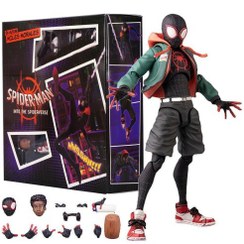 تصویر اکشن فیگور اسپایدرمن مایلز مورالز برند Marvel D4 Marvel Spiderman Miles Morales D4