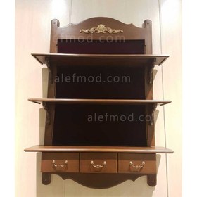 تصویر کتابخانه دیواری کشودار مدل 17708 