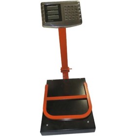 تصویر ترازو دیجیتال محک ۳۰۰ کیلو گارد دار تاشو کیبرد استیل درجه یک Digital scale