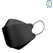 تصویر ماسک سه بعدی دنکال ملتبلون دار مشکی بسته ۵ عددی Dankal multiblon three-dimensional mask black 5 piece