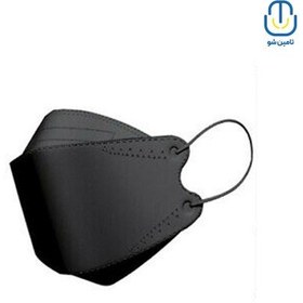 تصویر ماسک سه بعدی دنکال ملتبلون دار مشکی بسته ۵ عددی Dankal multiblon three-dimensional mask black 5 piece