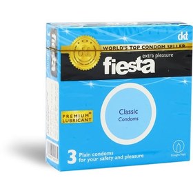 تصویر کاندوم کلاسیک فیستا 3عددی Classic condoms fiesta 3pcs