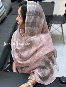 تصویر شال نلین ویسکوز - صورتی 