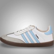 تصویر کفش کتانی زنانه آدیداس سامبا سفید آبی کد 2279 