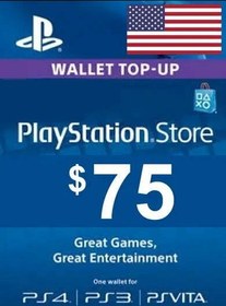 تصویر گیفت کارت پلی استیشن 70 دلار آمریکا PSN Giftcard USA 70 PLAYSTATION Gift CARD 7