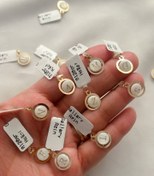 تصویر پلاک طلا حروف صدفی 