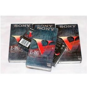 تصویر 2نمونه E-180 VHS Sony V پرطرفدارترین نوار ویدیو 