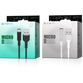 تصویر کابل تبدیل USB به MICRO USB بروفون مدل BX1 طول 1 متر 