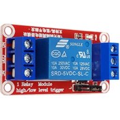 تصویر ماژول رله ۱ کانال ۵ ولت با اپتوکوپلر 