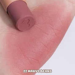 تصویر رژلب مات برند رومند - 22Mauve Beans Romand Zero Matte Lipstick