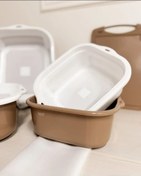 تصویر ست لگن و آبکش ۶پارچه نسیم موکا لیمون 