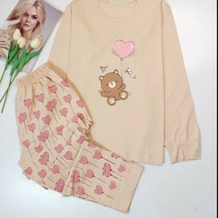 تصویر ست بلوز و شلوار تمام چاپ خرسی 