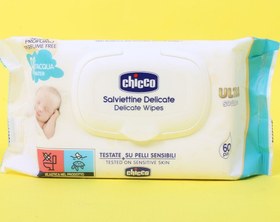 تصویر دستمال مرطوب کودک چیکو (Chicco) بسته 60 عددی Chicco