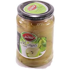 تصویر کمپوت گلابی شیشه اختصاصی660 گرمی سحر 