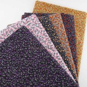 تصویر پارچه کتان نخ فیلور گل ریز _ کد 308 