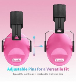 تصویر گوش‌گیر بچگانه برند دکتر متر برند dr.meter Dr.meter Ear Muffs for Noise Reduction: SNR27.4 Noise Cancelling Headphones for Autism with Adjustable Headband - Kids Ear Prote