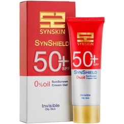 تصویر کرم ژل ضدآفتاب بدون رنگ بانوان ساین‌ اسکین، با SPF50، محافظ UVB، مناسب پوست‌های چرب بانوان 