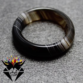 تصویر حلقه عقیق سلیمانی تک کد R_2004 