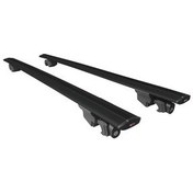 تصویر جعبه بار سقفی سازگار با تویوتا هایلندر 2020 2024 HOOK مدل سقف میانی نوار مشکی 2 عدد Genel Markalar 