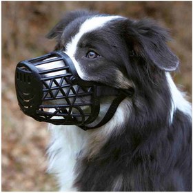 تصویر پوزه بند پلاستیکی سگ تریکسی Trixie Plastic Muzzle For Dogs