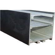 تصویر چراغ خطی لاینر 60 وات روکار کد HSE 131-9 رنگ بدنه مشکی