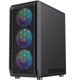تصویر کیس کامپیوتر گیم مکس Forge AB RGB Mid Tower مشکی GameMax Forge AB RGB Mid Tower Black Computer Case