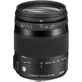 تصویر لنز سیگما Sigma 18-200mm F3.5-6.3 DC Macro OS HSM | C for Canon 