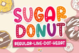 تصویر فونت Sugar Donut Crafty 