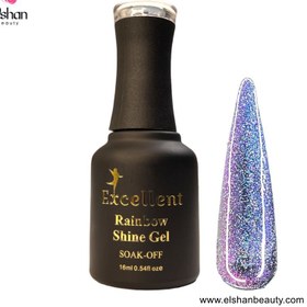 تصویر لاک ژل رینبو برند اکسلنت Excellent Rainbow Shine Gel 