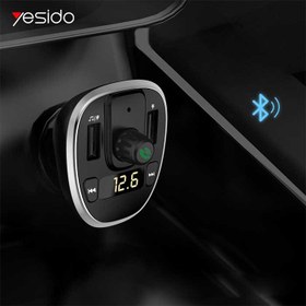 تصویر FM Player بلوتوثی + شارژر فندکی Yesido Y39 Yesido Y39 Bluetooth FM Player Transmitter & Car Charger