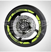 تصویر محافظ باک و برچسب زرد CBR 1000 RR RIM STRIP FLORERASAN Redline Grafik 