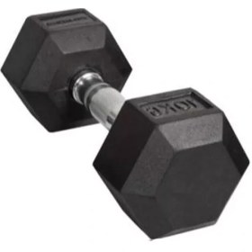 تصویر دمبل شش‌ ضلعی رکورد 10 کیلوگرم Record Hexagonal Dumbbell 10 kg