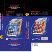 تصویر ماشین‌حساب ۱۲ رقمی کاتیگا - مدل CN-2697-12 (رنگی) 