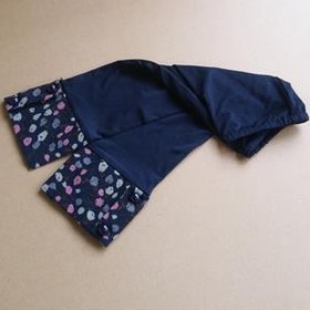 تصویر ساق دست سرمه ای طرح دار 