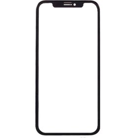 تصویر گلس تعمیراتی آیفون X/XS مشکی + oca - اورجینال اپل glass iphone x/xs