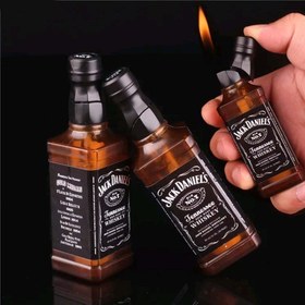 تصویر فندک گازی طرح بطری مدل جک دنیلز Jack Daniels کد 445 