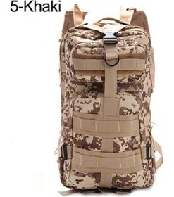 تصویر Outdoor Military Rucksacks Tactical Backpack Sports Camping Trekking Hiking Bag Khaki 