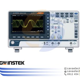 تصویر اسیلوسکوپ دیجیتال حافظه دار 100 مگاهرتز 2 کانال مدل GDS-2102E گودویل تایوان 