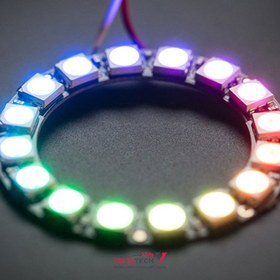 تصویر ماژول LED RGB حلقه ای 16 تایی WS2812 