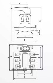 تصویر کلید فیوز گردان 400 آمپر پیچاز الکتریک PICHAZ مدل IDS401 (تهیه جداگانه فیوز) 